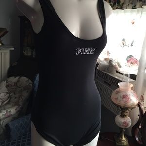 NWT - Pink by VS - Black Bodysuit Size XS